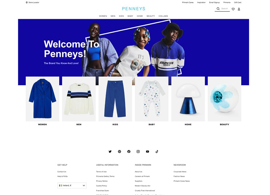 Penneys Website