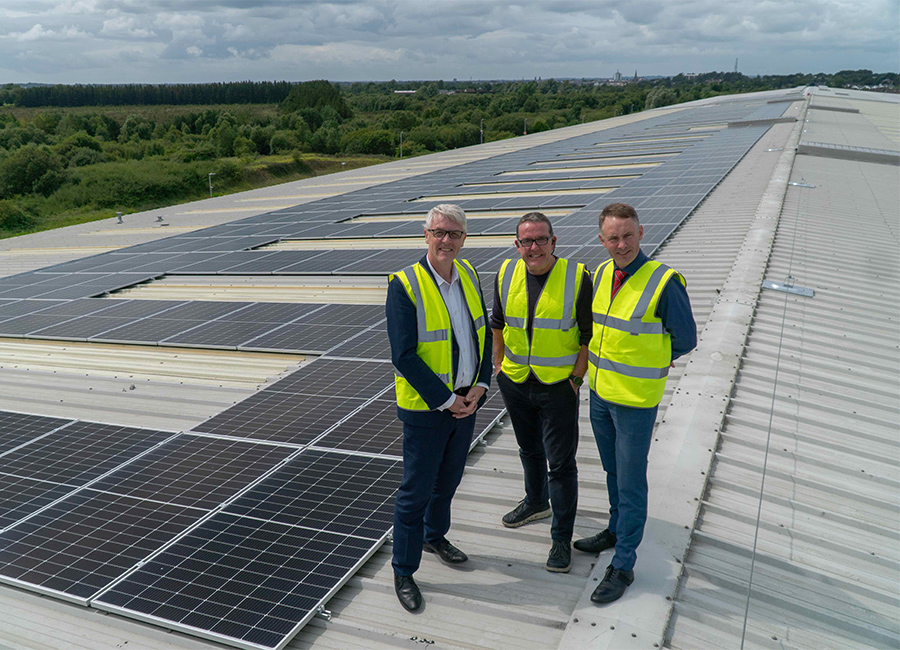 Colin Kennedy, CIO, DPD Ireland, Paraic Prendergast, Engineering Manager, DPD Ireland, and Michael Kelly, Head of Central Operations, DPD Ireland.