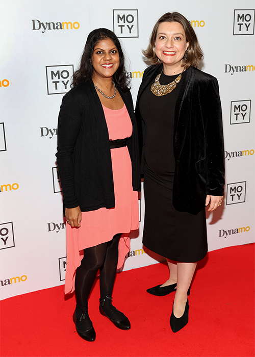 Srishti Kishore and Una Morrison. Pic: Brian McEvoy