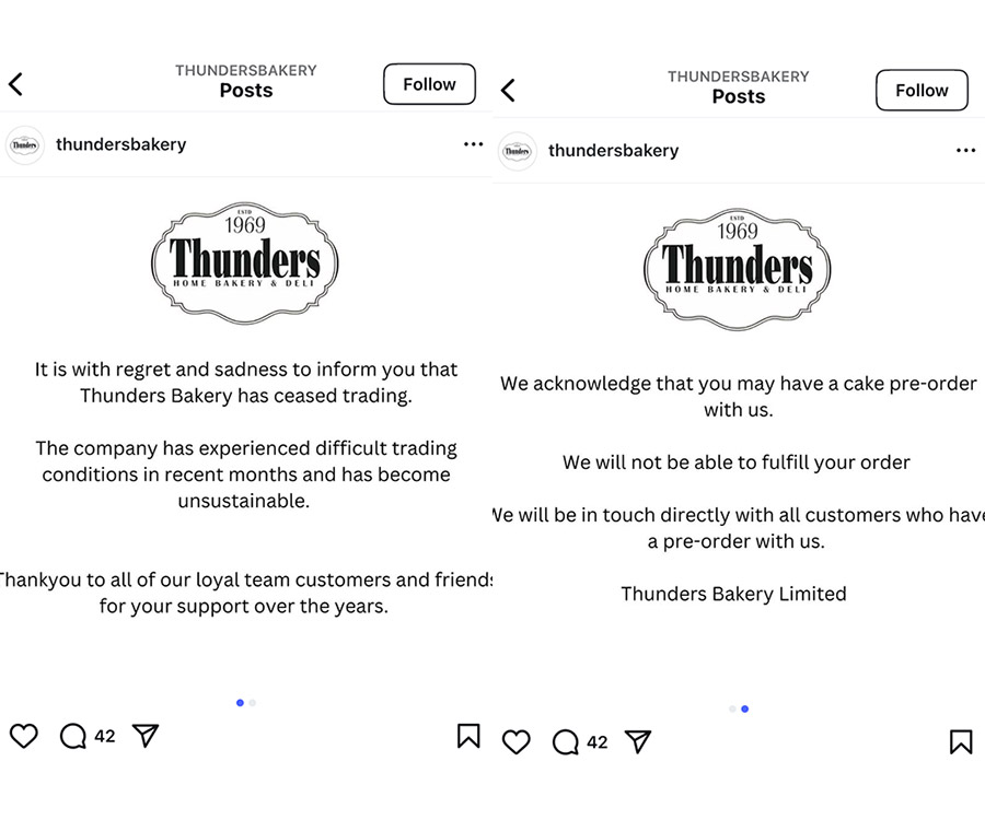 Thunders
bakery
